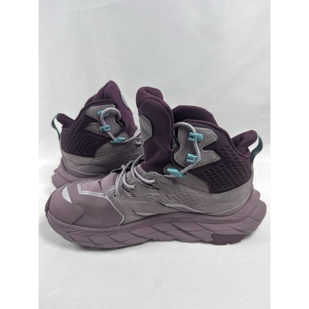 Hoka One Womens Purple Anacapa Mid GTX Gore-Tex Boots Size 8 B - Picture 6 of 9